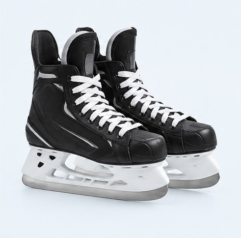lace-up hockey skates